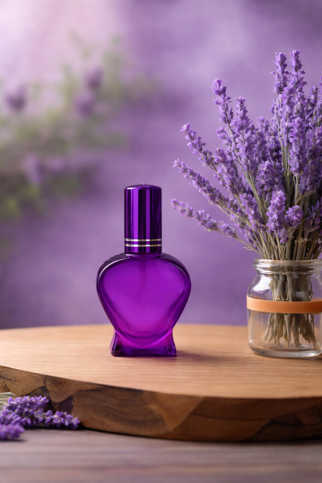 💜 Parfum natural cu ulei esențial de lavandă - relaxare și rafinament