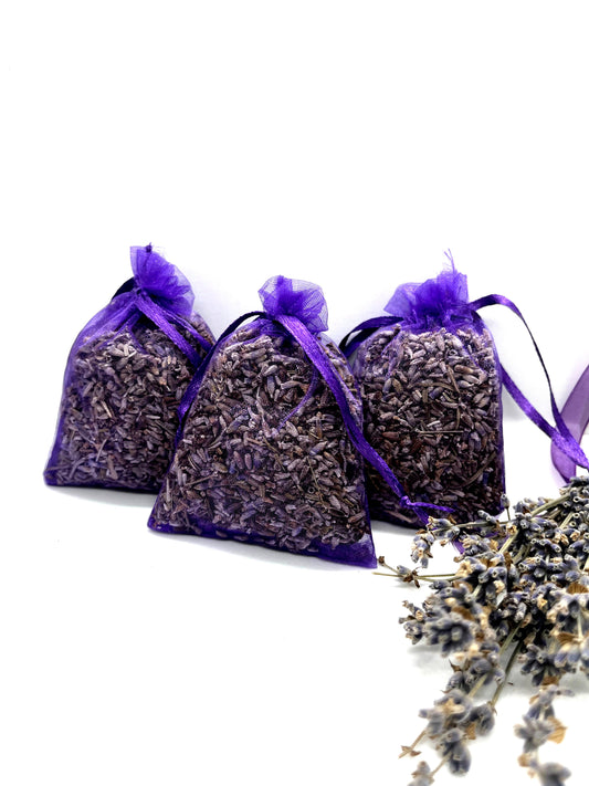 Set 3 săculeți cu lavandă naturală - parfum și relaxare