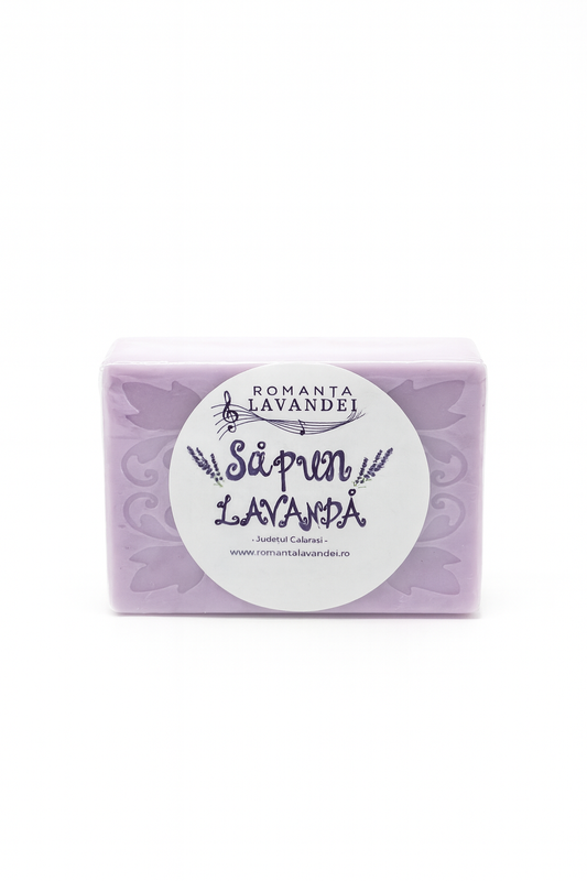 Săpun natural cu lavandă handmade - calmant și delicat cu pielea